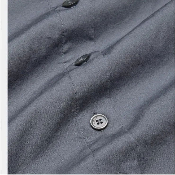 NEW Aritzia Wilfred Women's Governess Cotton Poplin Dress Vintage Navy - Image 12