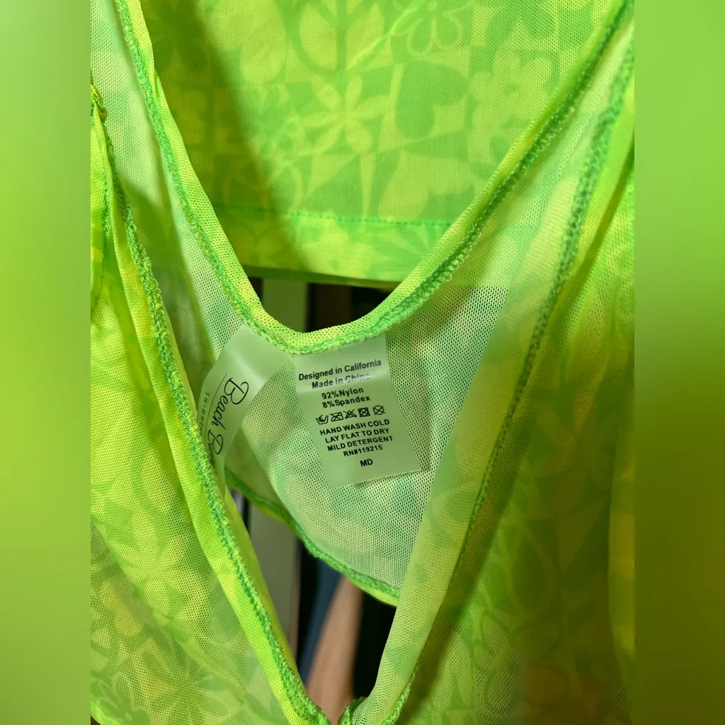 NWT Beach Bunny Madeline Mini Skirt & top set - Trippy Check - Image 4