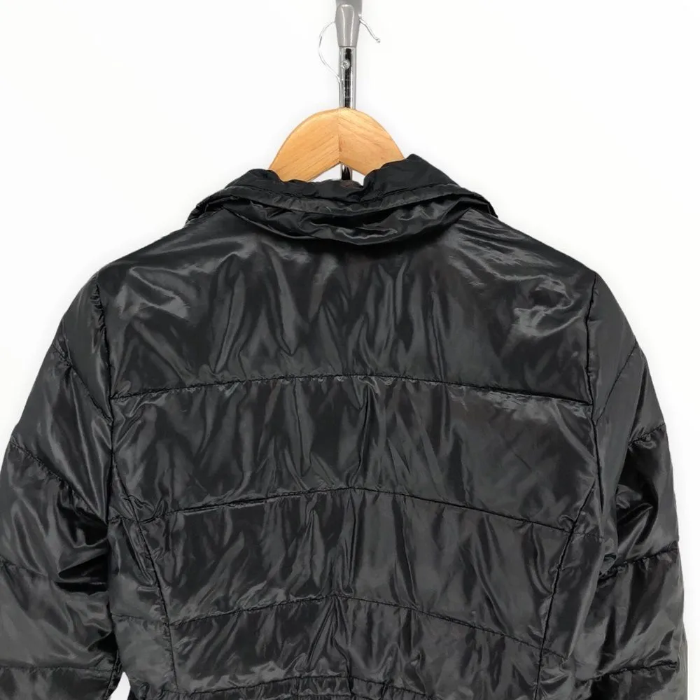 Ralph Lauren Active Black Puffer Jacket Zip Front Long Sleeve Aztec size XS - Image 5