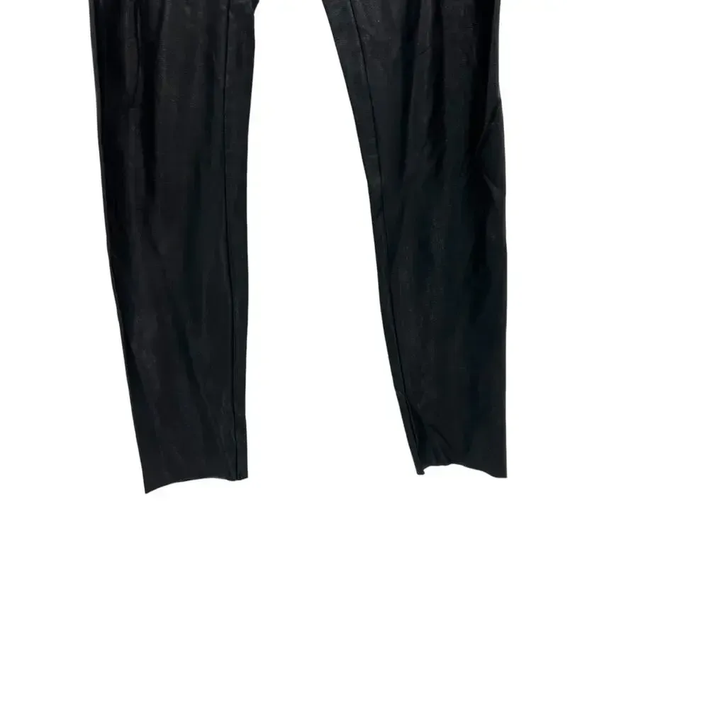 Commando Control‎ Faux Stretch-Leather Leggings In Black Size Medium - Image 6
