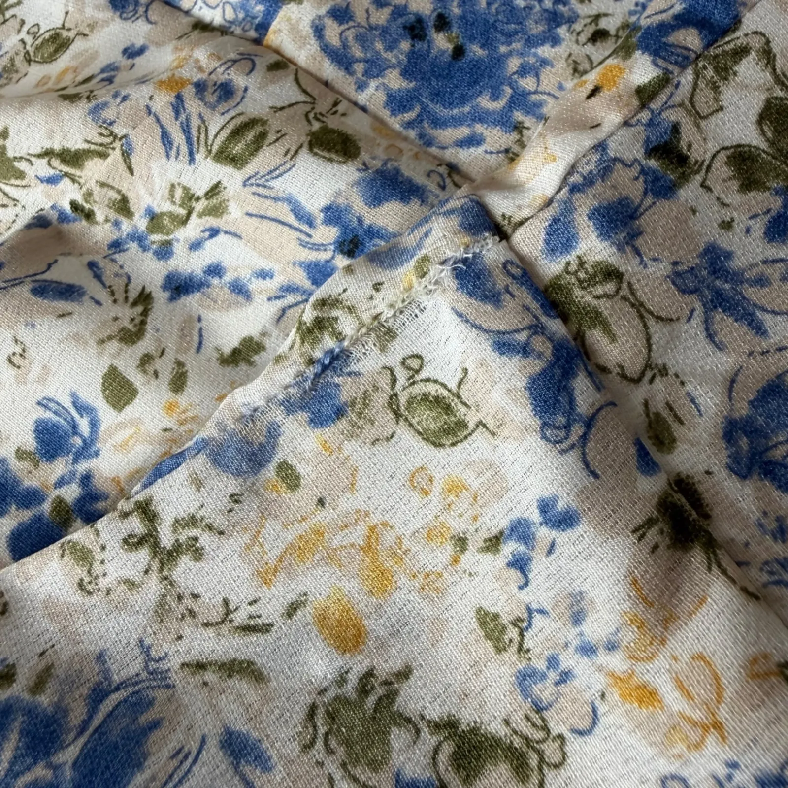 NWT En Saison Floral Midi Slip Dress Medium Cottage Feminine Wedding Romantic White - Image 8