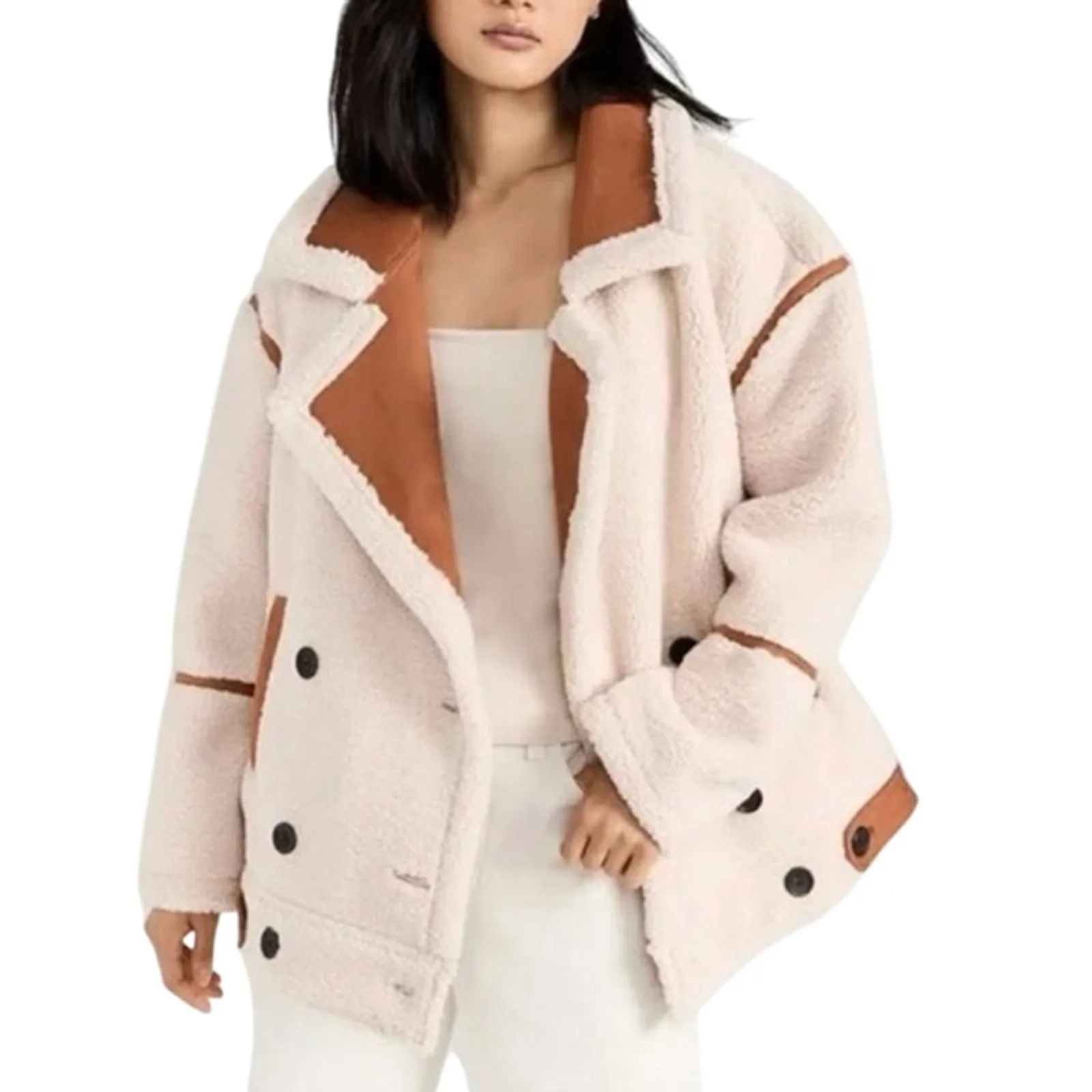 BLANK NYC Out of Town Long Sherpa Bonded Jacket, Size L, New with Tag - Image 9