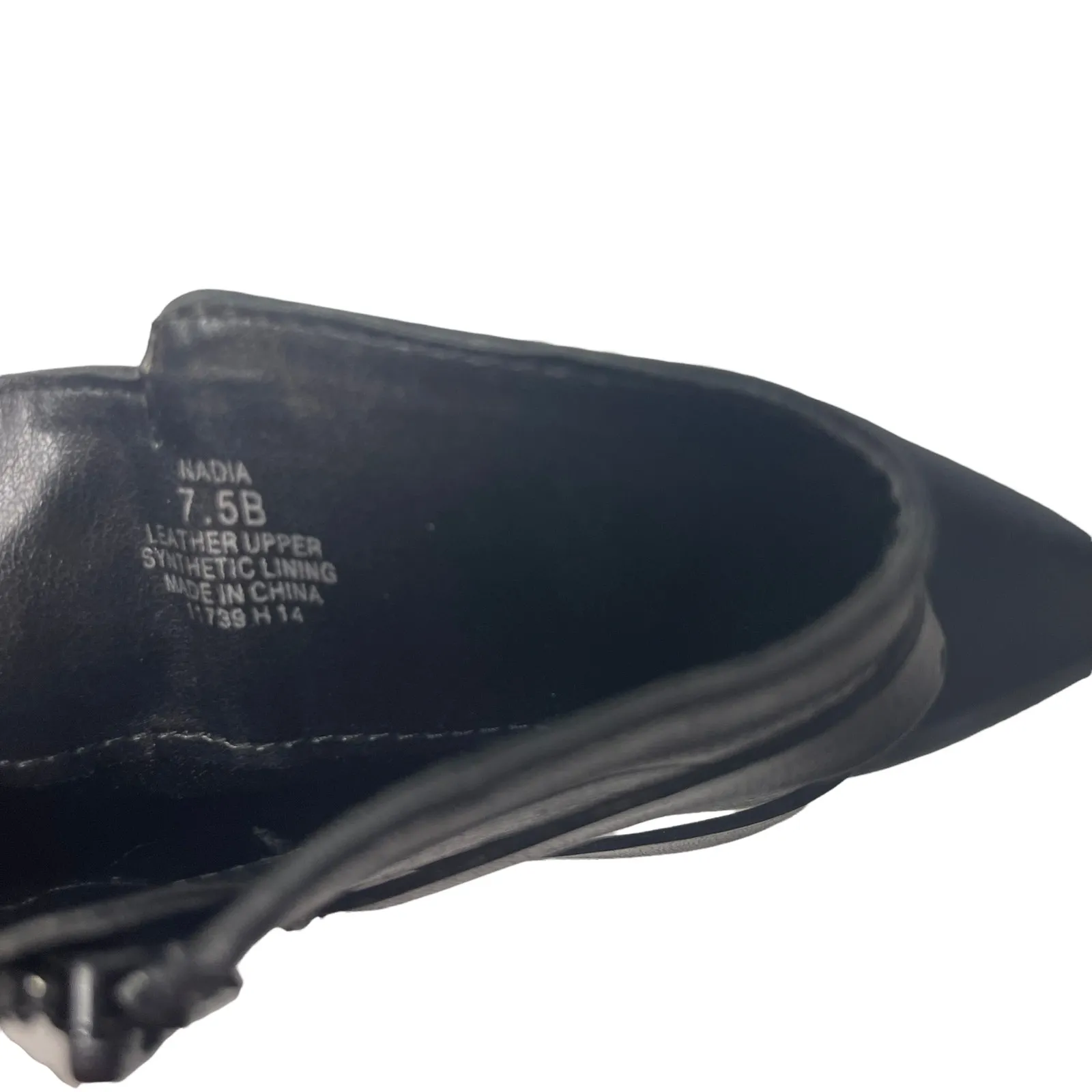 Lauren Ralph‎ Lauren Size 7.5 Black Nadia Leather Old Money 3 IN Bootie Heels - Image 11