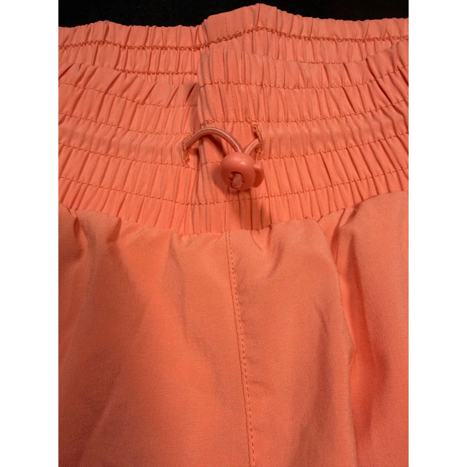 All in Motion Womens Athletic Shorts Orange Elastic Waist Drawstring Size L - Image 7