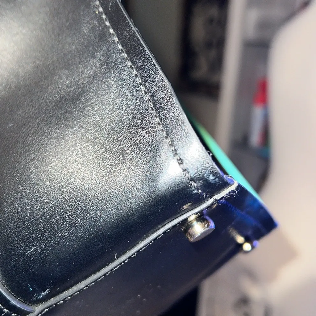 Kate Spade Elodie Black and Teal Tote Bag 12x12x6 - Image 7