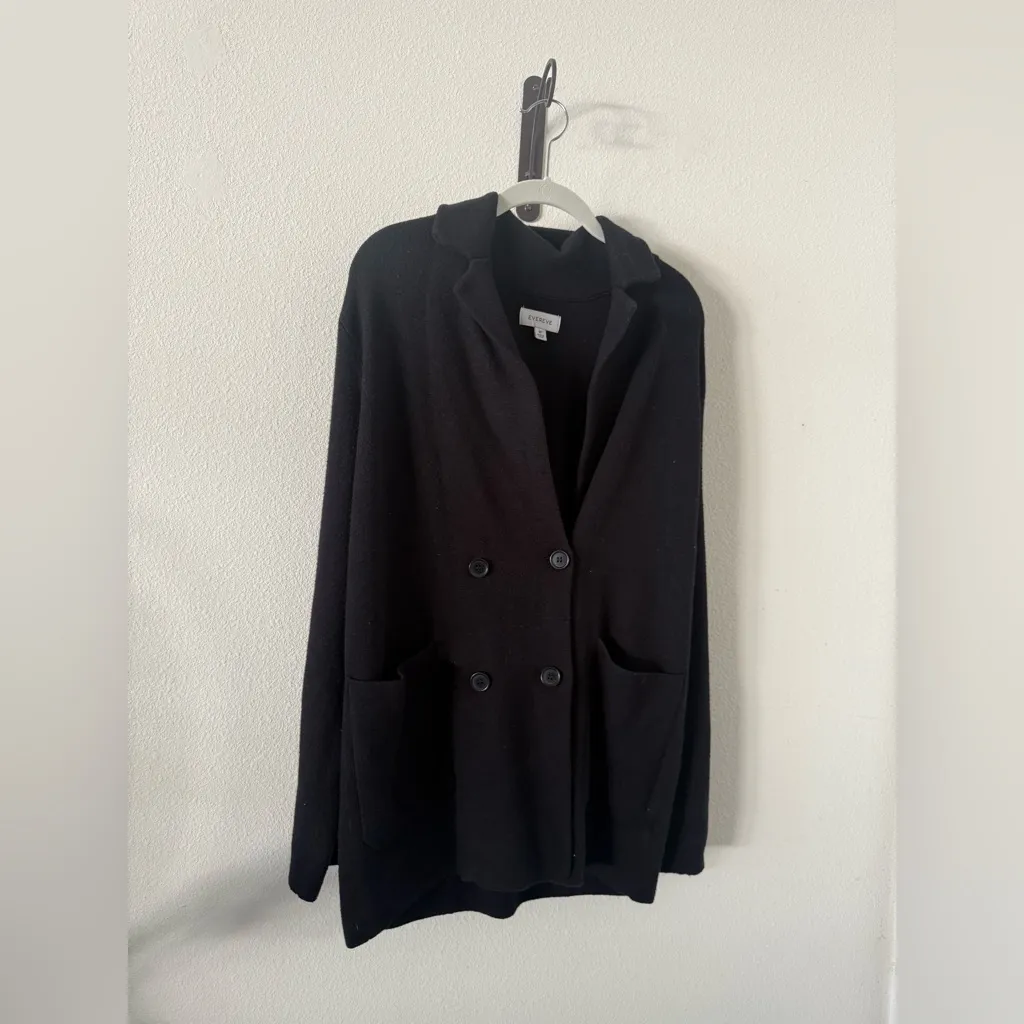 Evereve Ivy Sweater Blazer in Black - Image 7