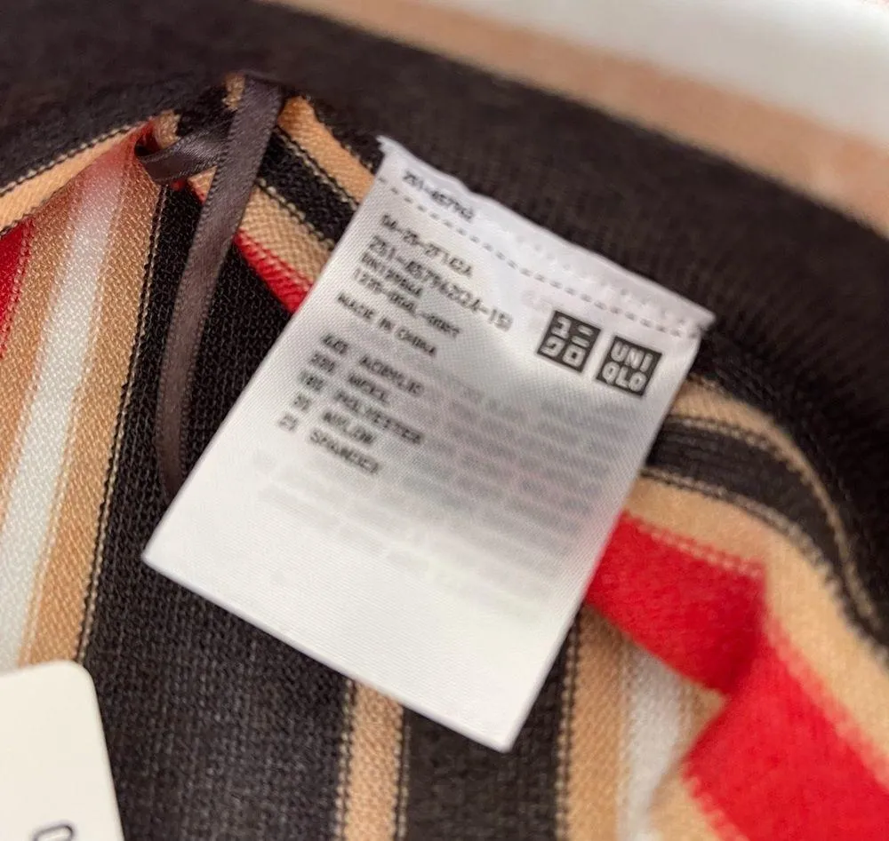 Marni & Uniqlo merino blend striped knitted skirp NWT - Image 3