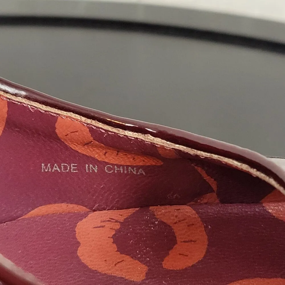 Marc by Marc Jacobs Almarc Womens Heels Sz 39 Red Patent Leather Platform Pump - Image 6