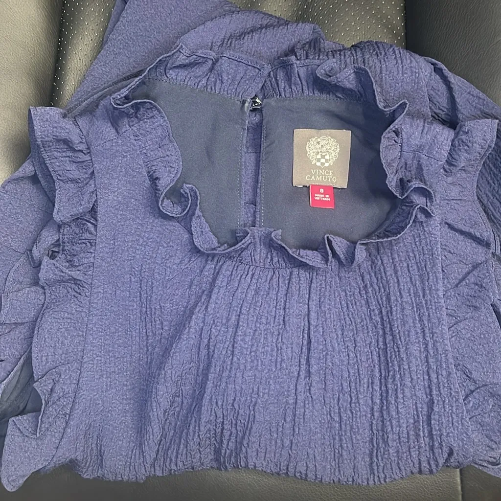 Vince Camuto Blue Jumpsuit with Wide-Leg Silhouette - Image 7