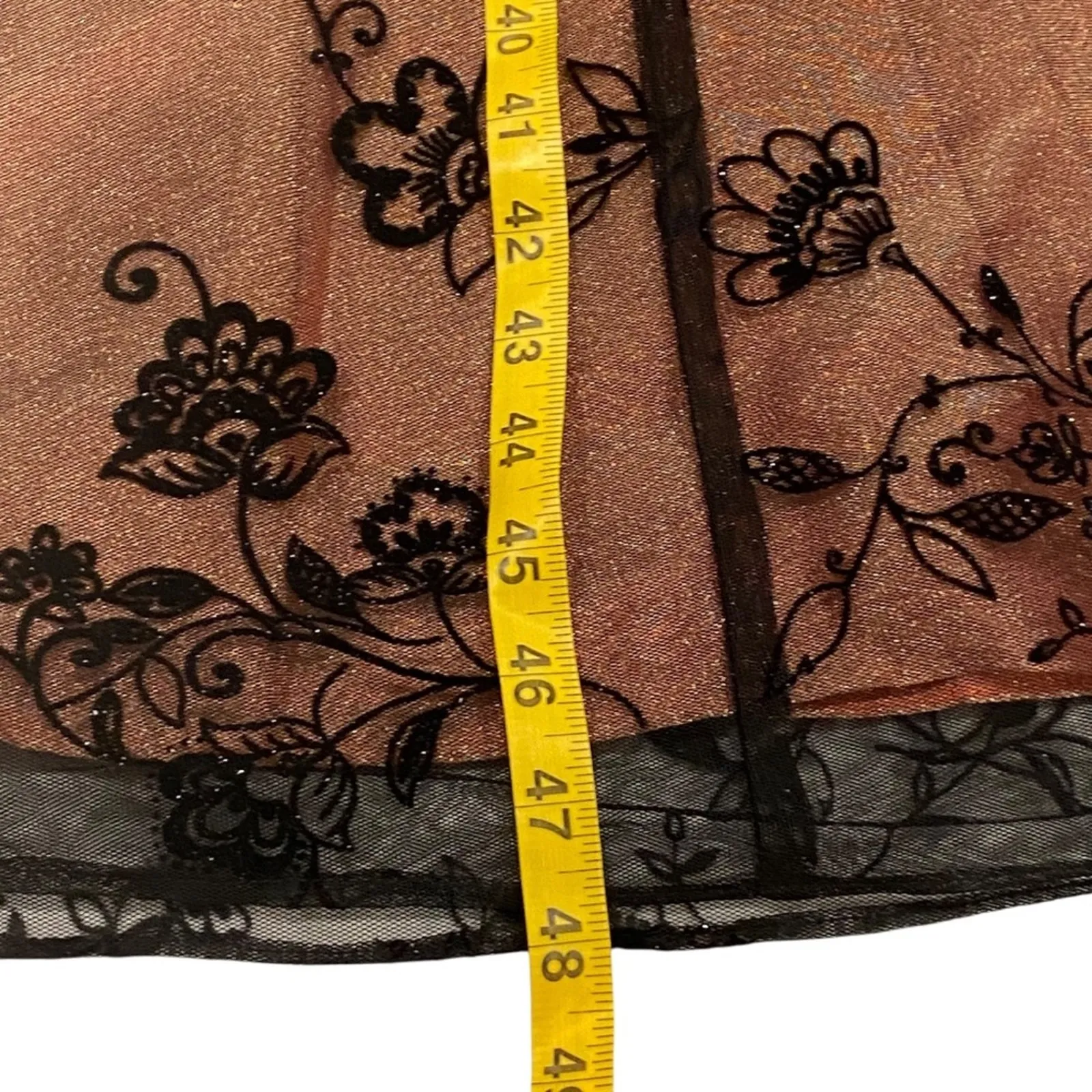 Vintage McClintock Formal Medium Dress Strapless Gown Midi Y2K 50s Party Prom Black Size 10 - Image 15