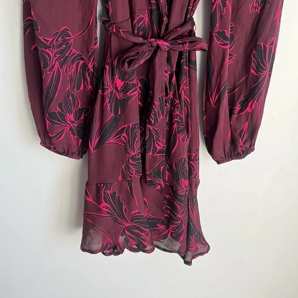 A.L.C. Embry Floral-Print Silk Mini Wrap Dress - Image 6