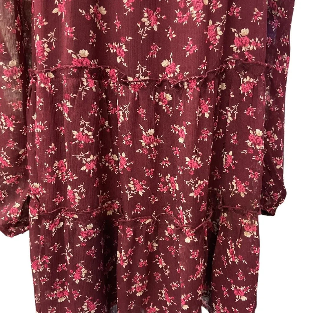 Altar'd State Marianna Floral Long Sleeve Mini Dress In Franklin Size Medium NWT - Image 3