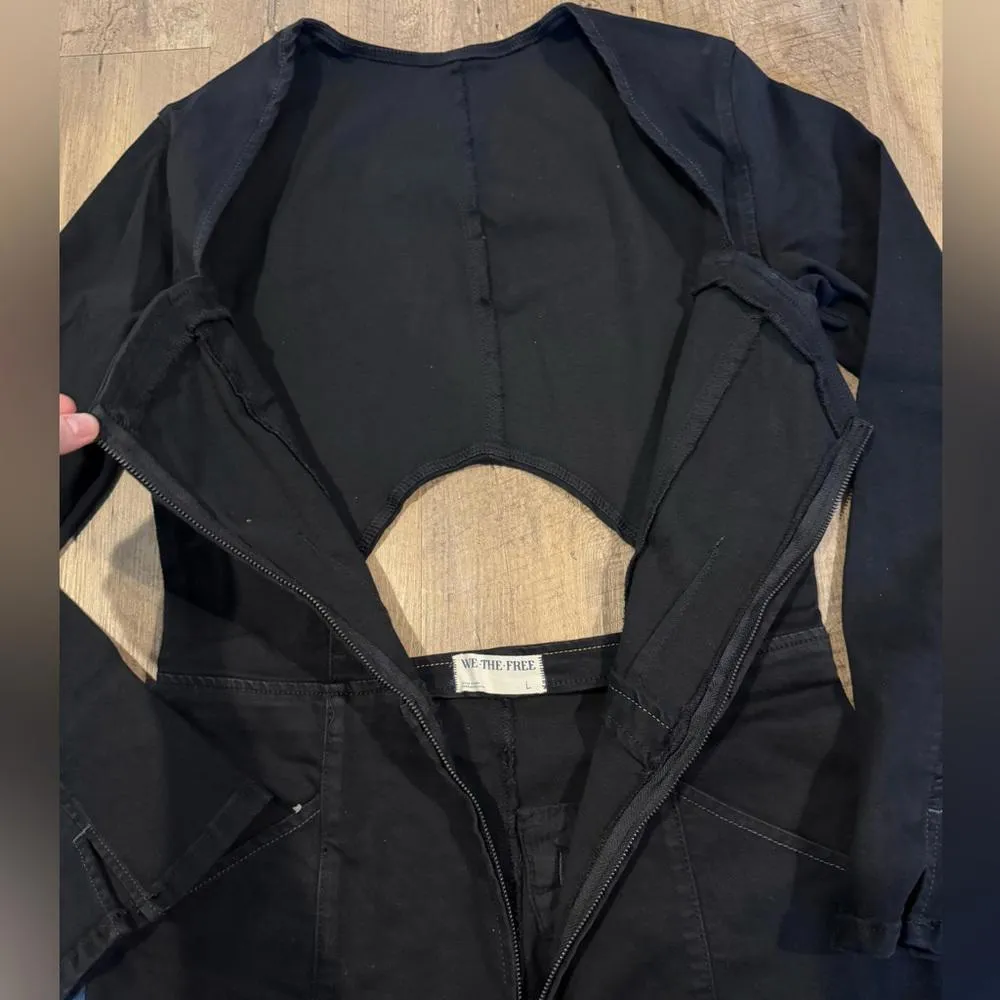 NWT Karly Jumpsuit in Night Rider FREE PEOPLE Large - Image 6