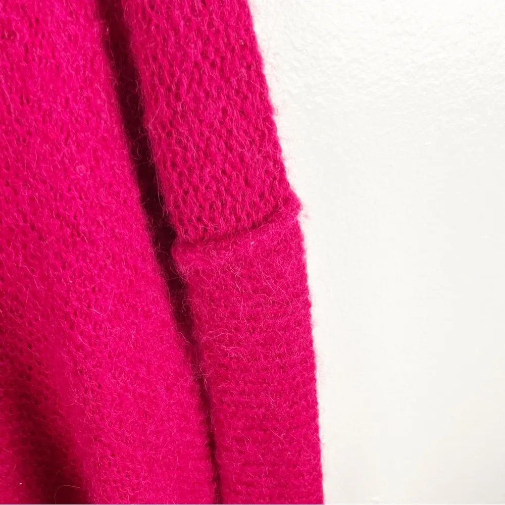 FREE PEOPLE All Mine Alpaca Blend V-Neck Slouchy Drop Shoulder Sweater Small - Image 9