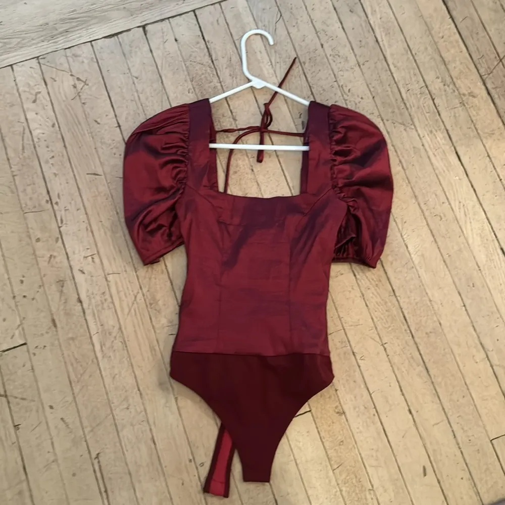Majorelle Cruz Bodysuit in Maroon - Image 6