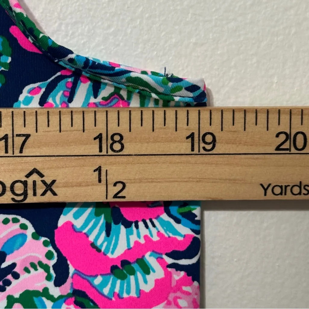 Lilly Pulitzer Johana Cover-Up Dress Size Medium Tropical Pink Blue Oyster Bay - Image 7