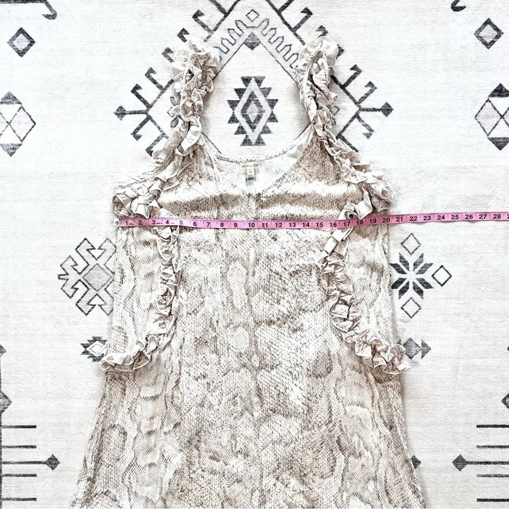 Cobra Snake Print Ruffle Maxi Dress M/L - Image 10