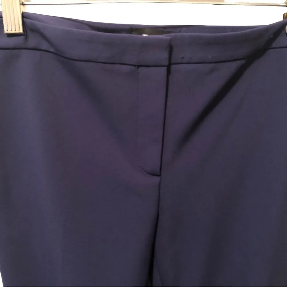 Theory Classic Tech Skinny Crop Pant Sz. 6 Stretch Career Business Trouser Navy - Image 4