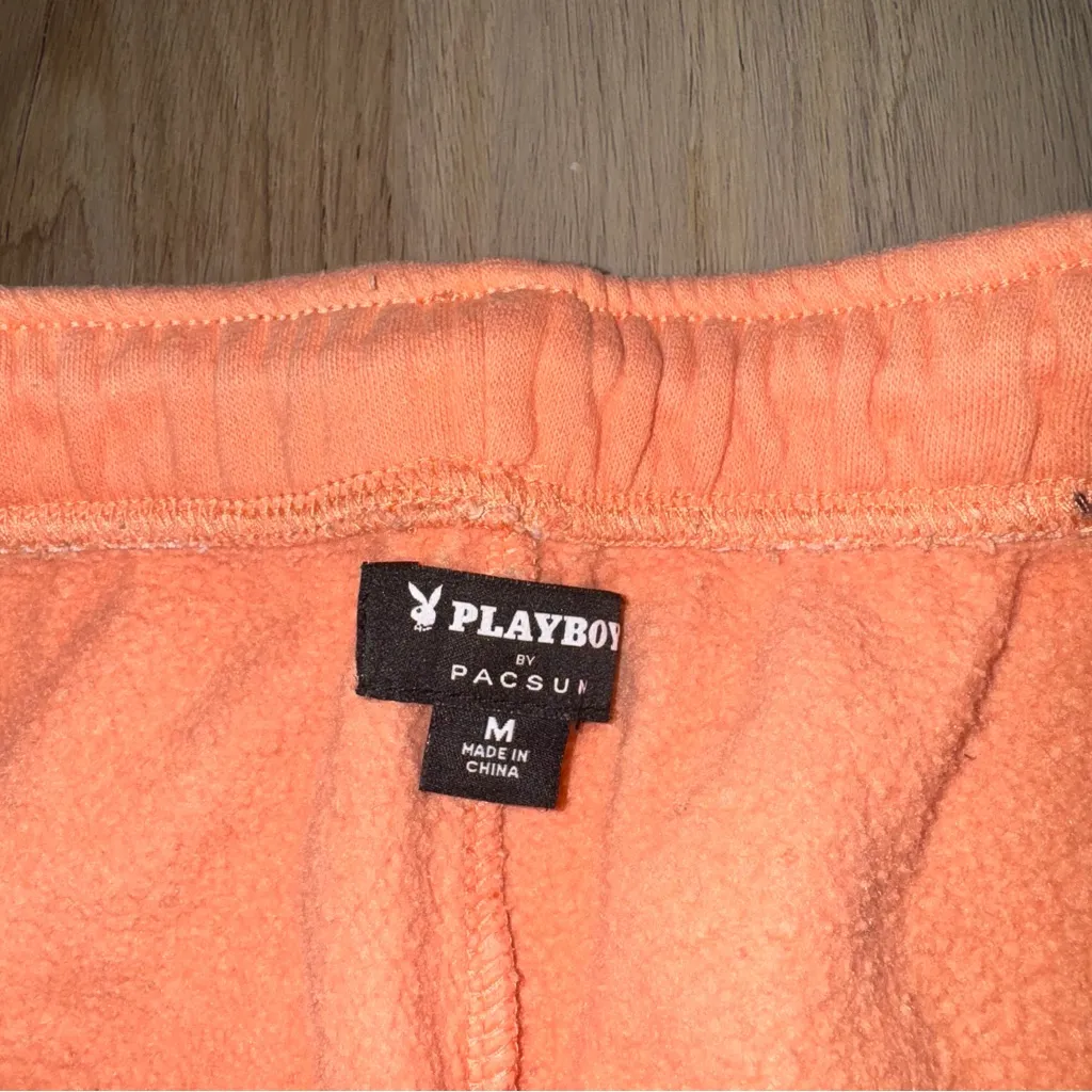 Playboy by Pacsun Orange Joggers - Size Medium - Image 4