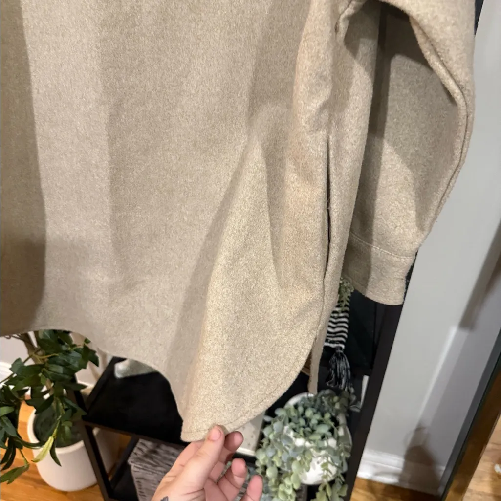 Ashley Outerwear  Beige Utility Jacket Shacket size large - Image 8