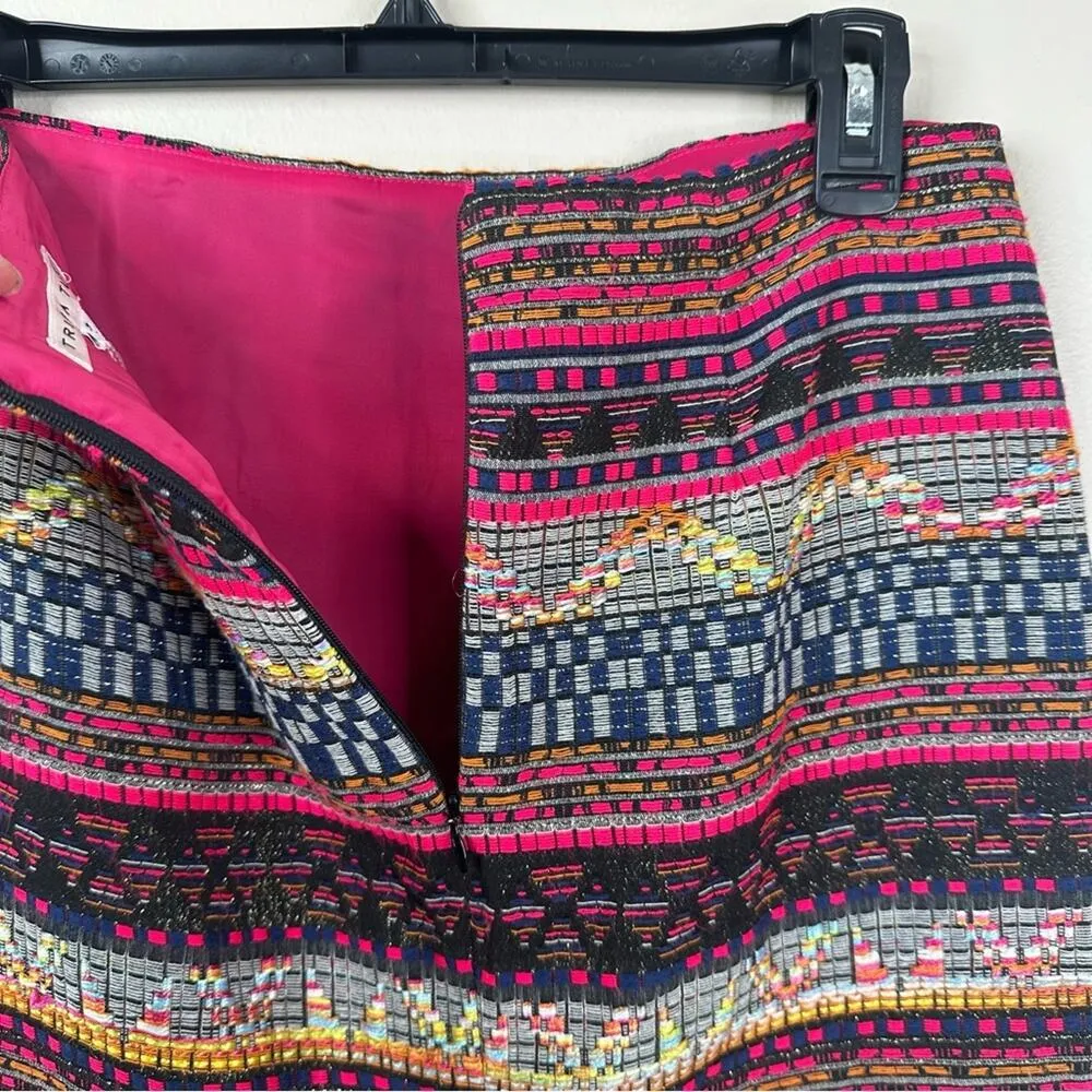 NEW Trina Turk Skirt Womens 2 Multi Color Woven Baja Crissy Pencil Skirt - Image 8