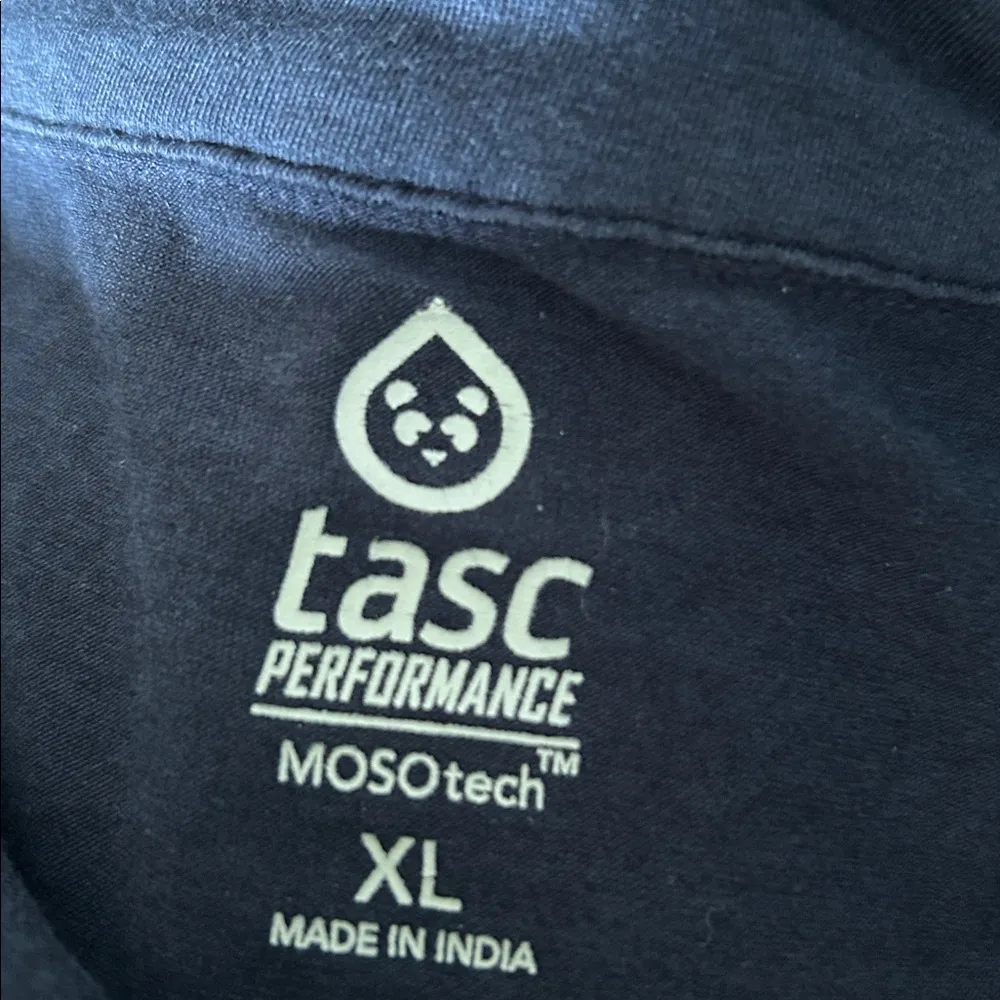 Tasc Performance moso tech navy neon quarter zip pullover long sleeve top XL​ Yellow - Image 12