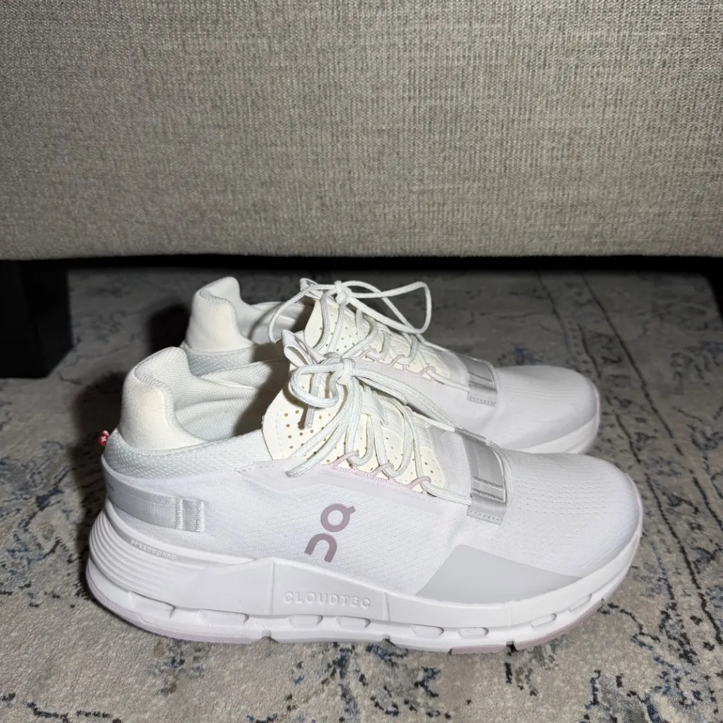 On Cloudnova 2 Lace Up Athletic Sneaker White Orchid Size 8.5 - Image 4
