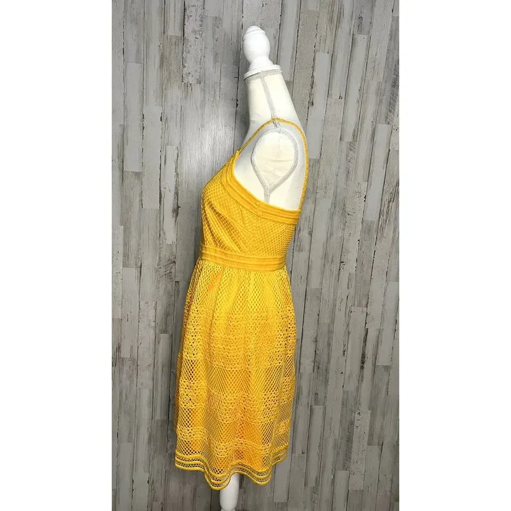 NWT Tahari Women's Fit & Flare Dress Size 4 Orange Sleeveless‎ Party Short - Image 5