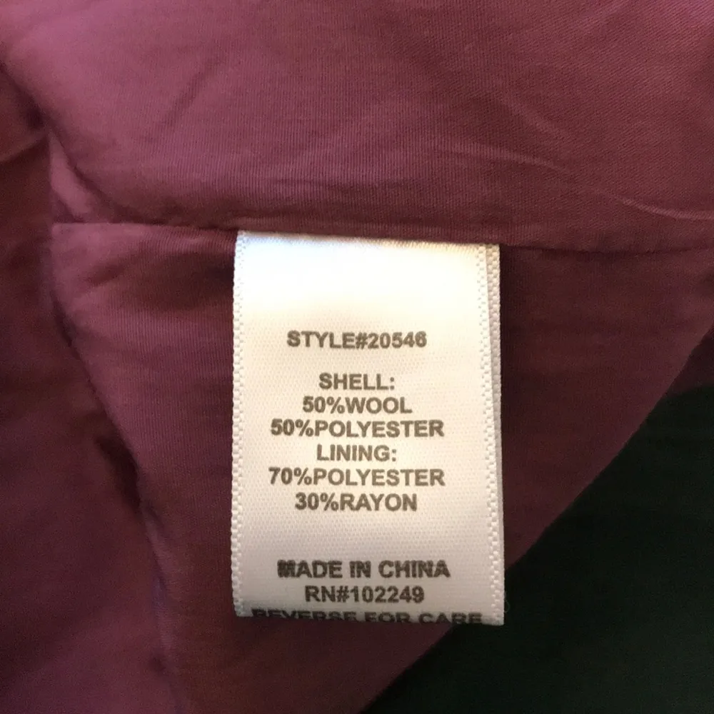 Anthropologie Under Skies Light Gray Wool Blend Cocoon Coat Size Small - Image 7