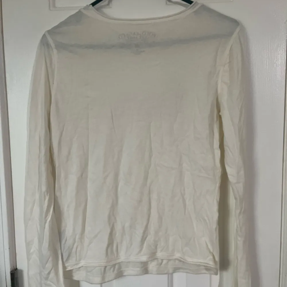 Thin polo jeans co. 100% cotton top size medium White - Image 2