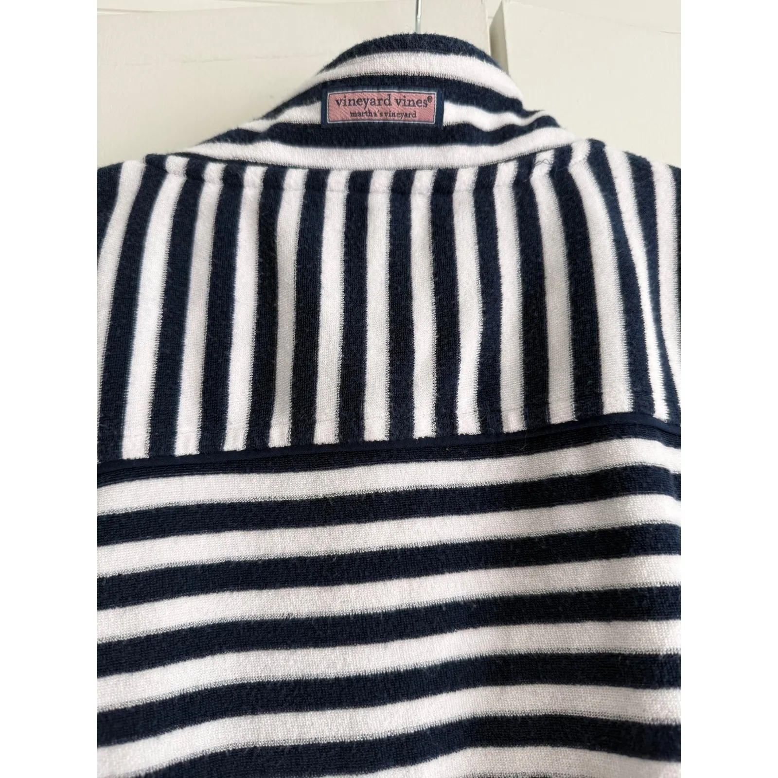 Vineyard Vines Quarter Zip Pullover | Striped | Size XL |‎ EUC | Coastal Chic - Image 5