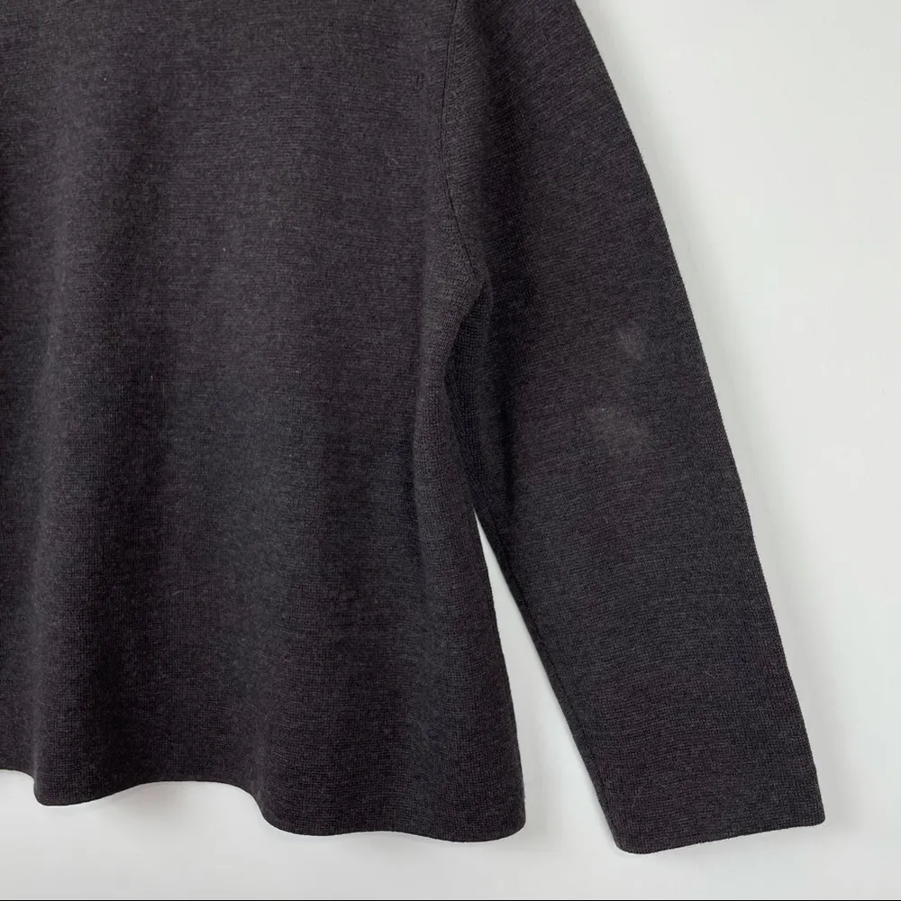 Eileen Fisher Italian Wool Knit Zip Jacket - Image 10