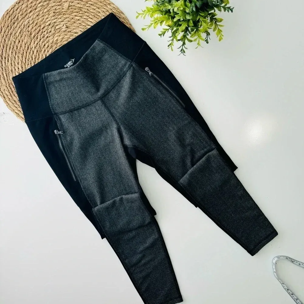 Old Navy Black Pull On Stretch‎ Athletic Fit Leggings Size Small - Image 2