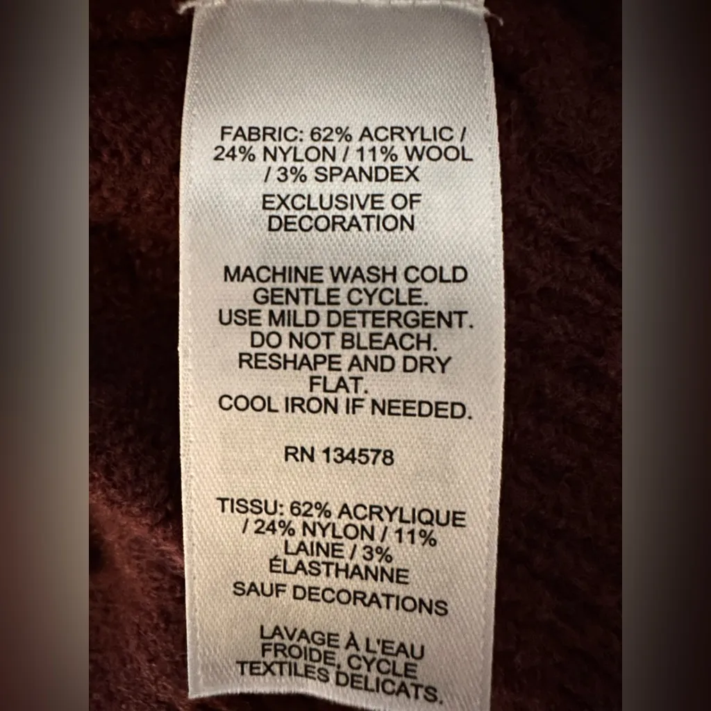 Vineyard Vines Burgundy Lux Bow Back Sweater NWT - Image 6