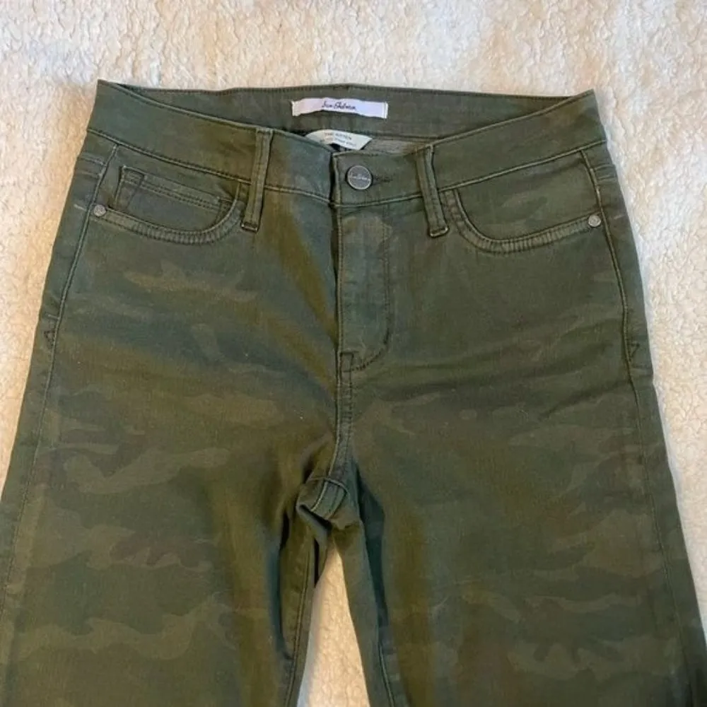 Sam Edelman The Kitten Skinny Cut-Hem Jeans Camo - Image 6