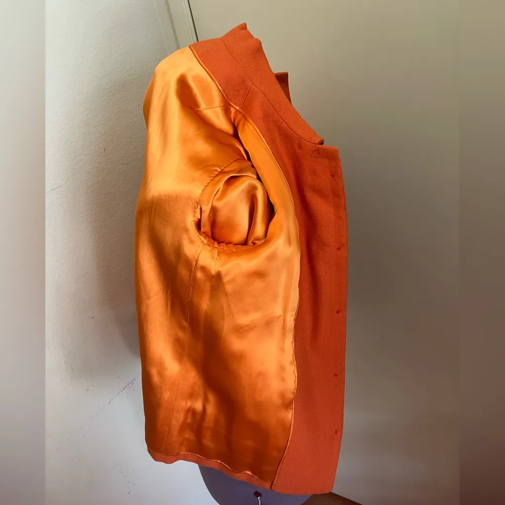 Vintage Orange CHRISTIAN DIOR Style Women's Jacket - Image 8