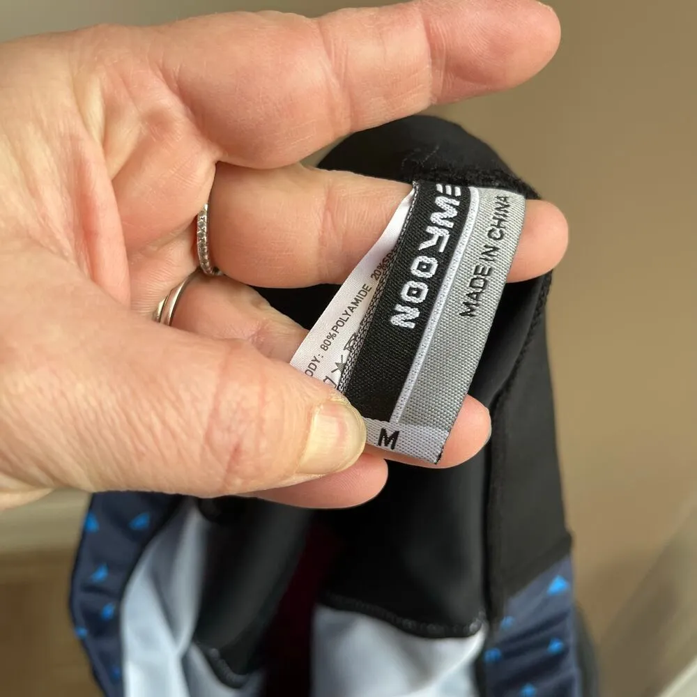 NOOYME Women's Black & Blue Bike Shorts for Cycling with 3D Padding Size M Size M - Image 6