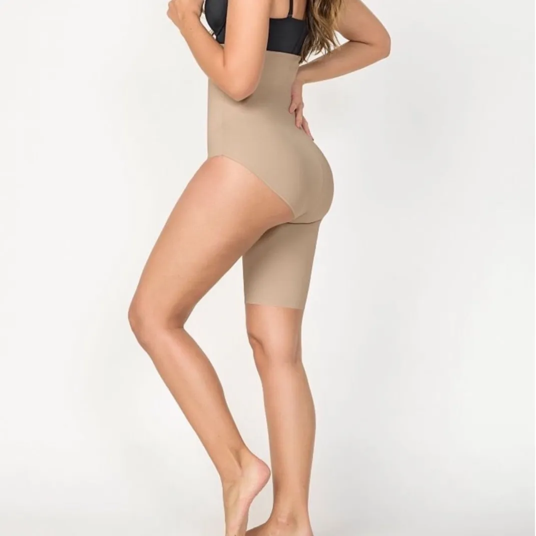 SKIMS | NEW Sculpting Exposed Leg Short Tights Bodysuit Shapewear, Clay, Size M - Image 2