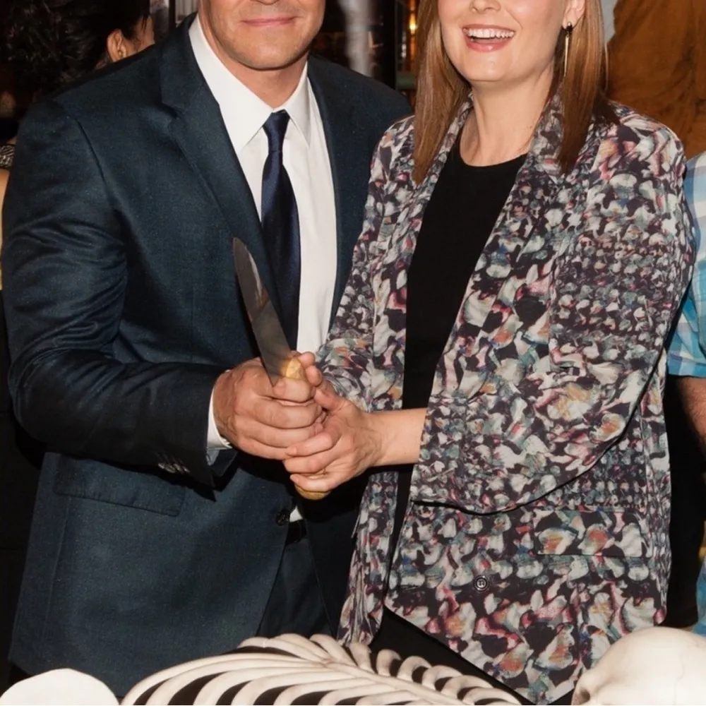 Anthropologie Cartonnier Ardsley Watercolor Blazer Abstract Multicolor - Image 3