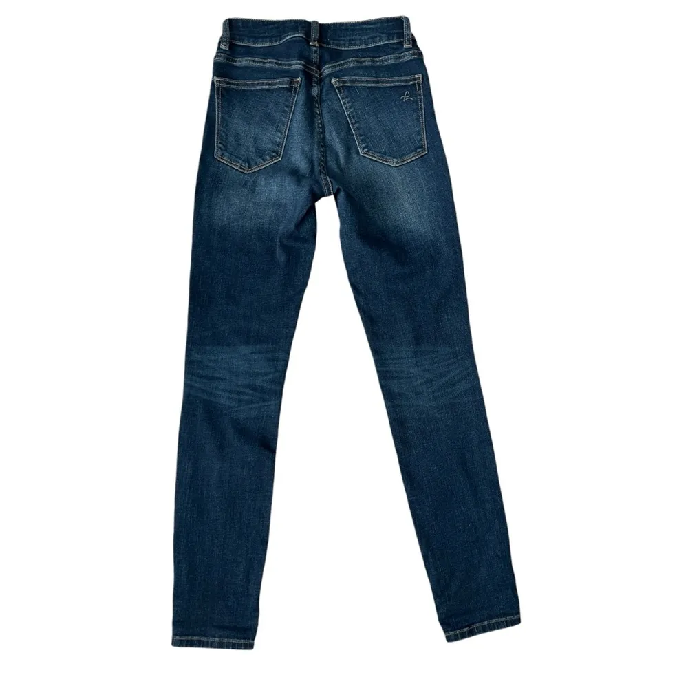 DL1961 Florence Ankle Mid Rise Instasculpt Skinny Jeans in Write Wash | 26 - Image 4