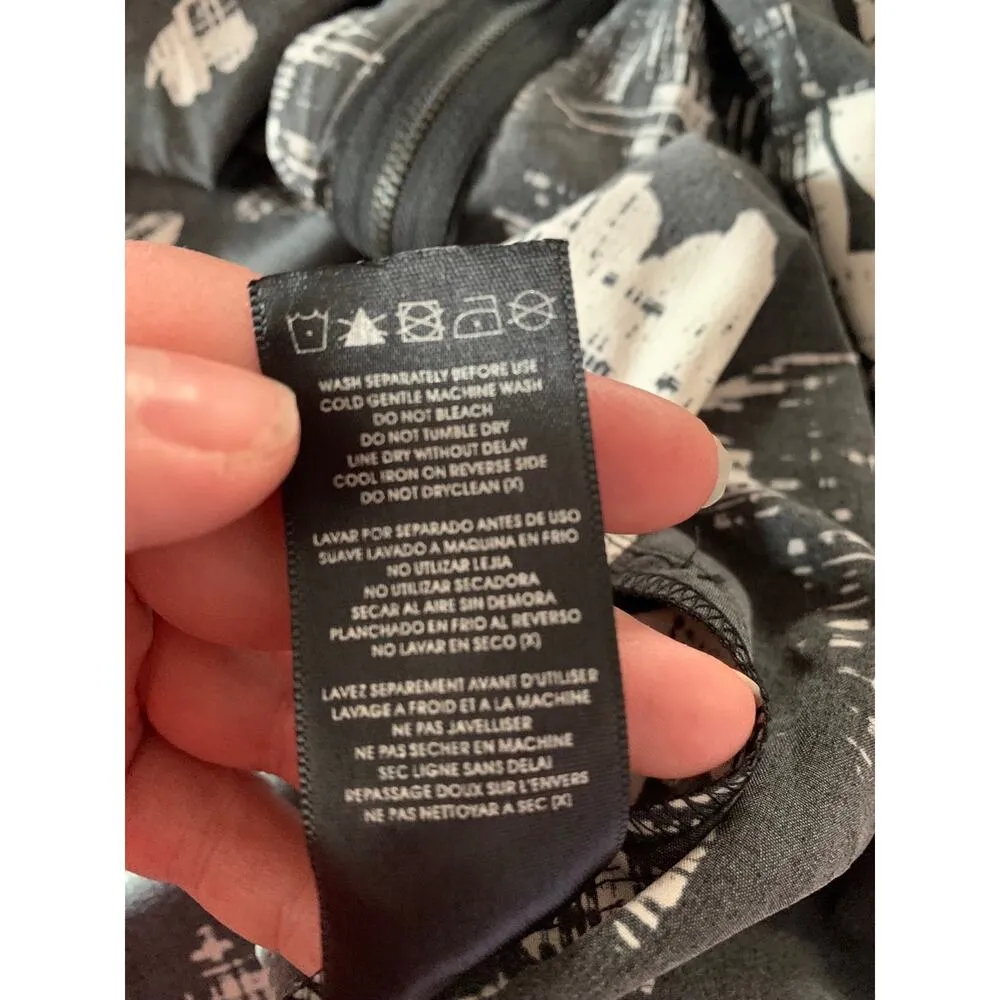 city chic zipper maxi dress woman’s size medium 18 plus sizepockets black white - Image 9