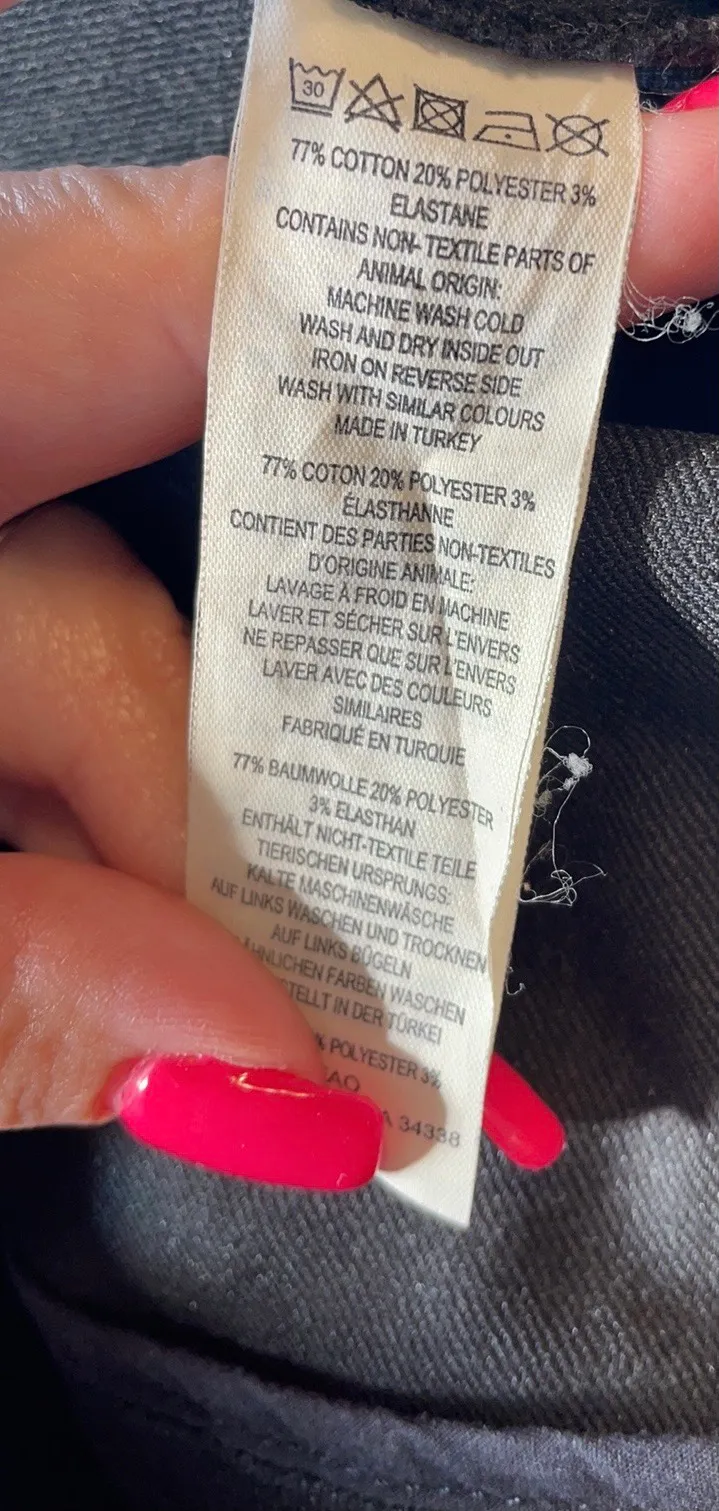 French Connection Black Faux Leather Coated Shiny Skinny Pants - Image 8