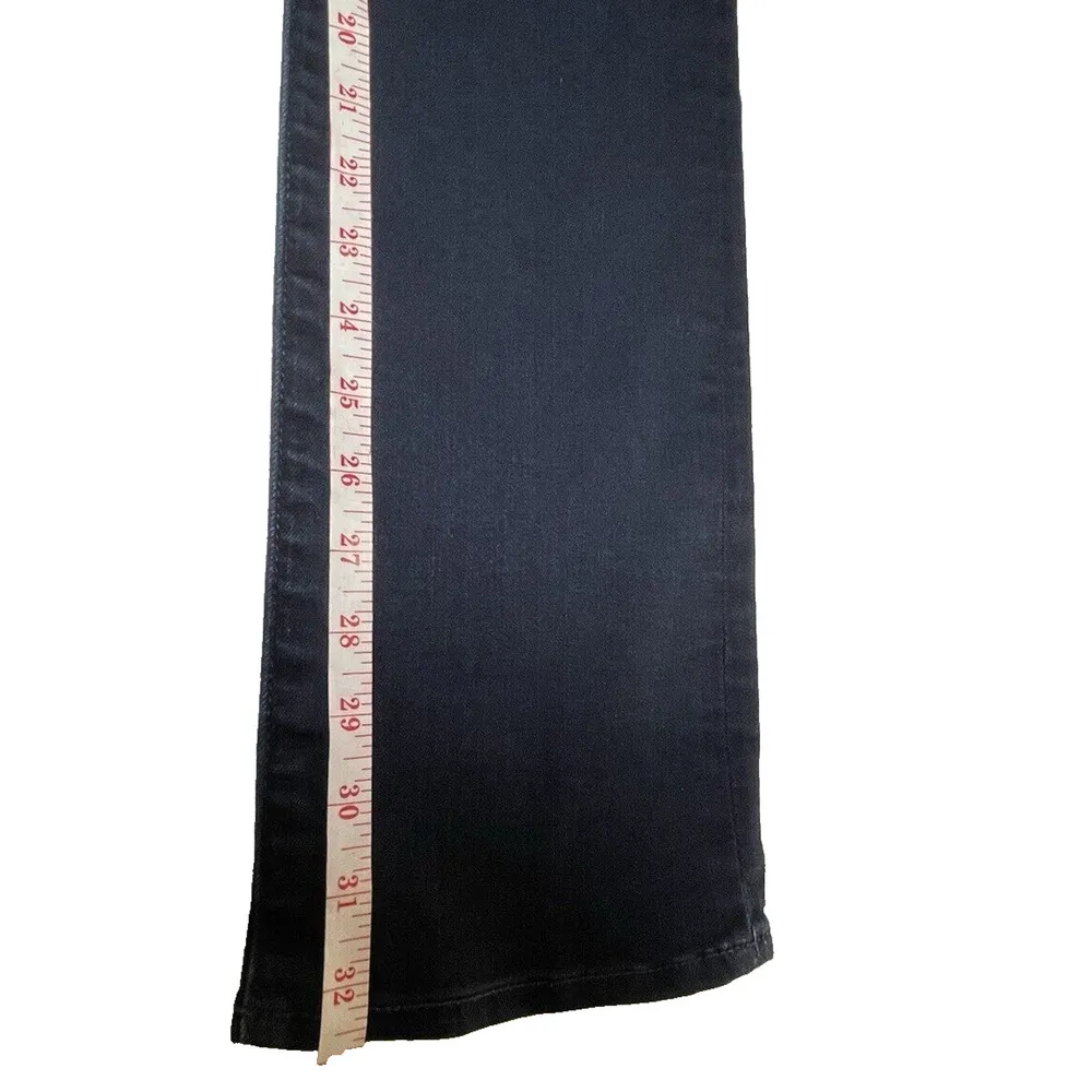 7 for All Mankind Jeans Womens 28 Blue Dark Wash Denim Kimmie Straight Leg - Image 12