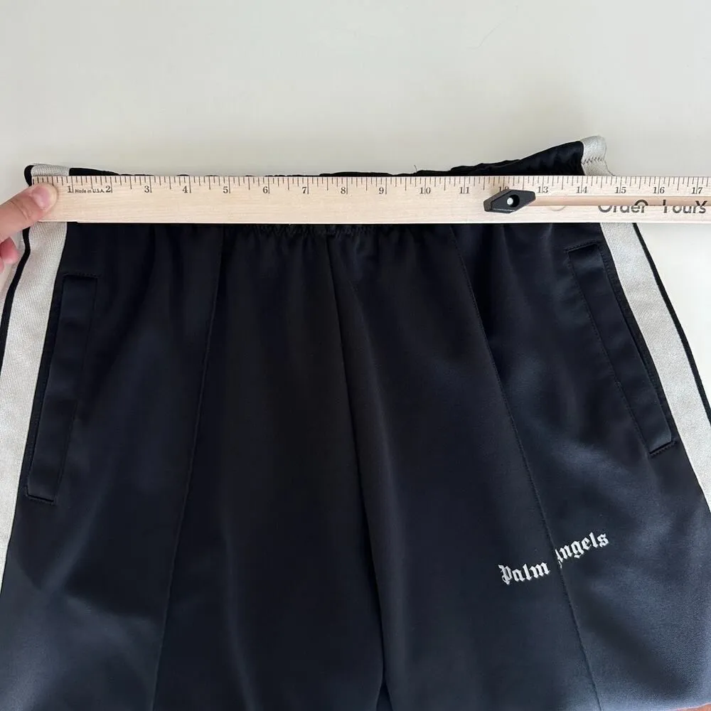 Palm Angels Track Pants Womens Large 44 Black Striped Wide Leg Street Sporty US8 - Image 16