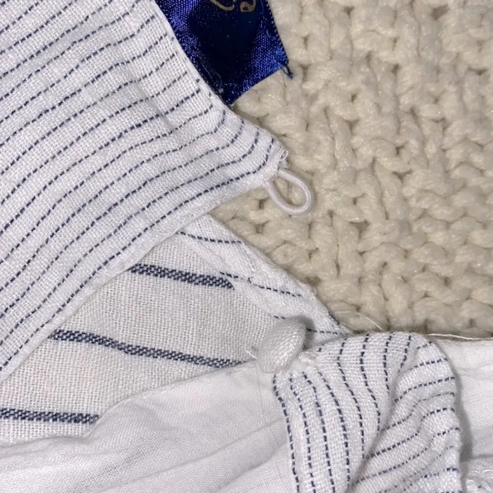 Blue Rain striped romper size small - Image 4