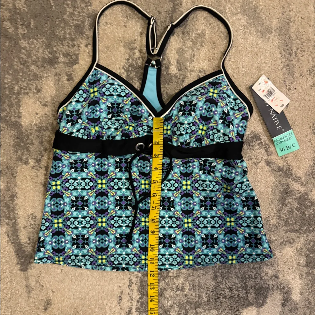Women's NWT Beach Native Blue Patterned Bikini Top Size undefined - Image 6