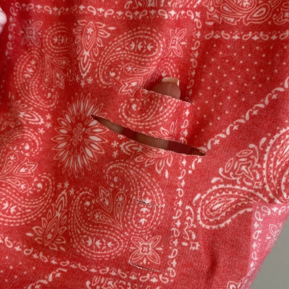 Wildfox  Paisley Bandanna Print Distressed Shorts - Image 7