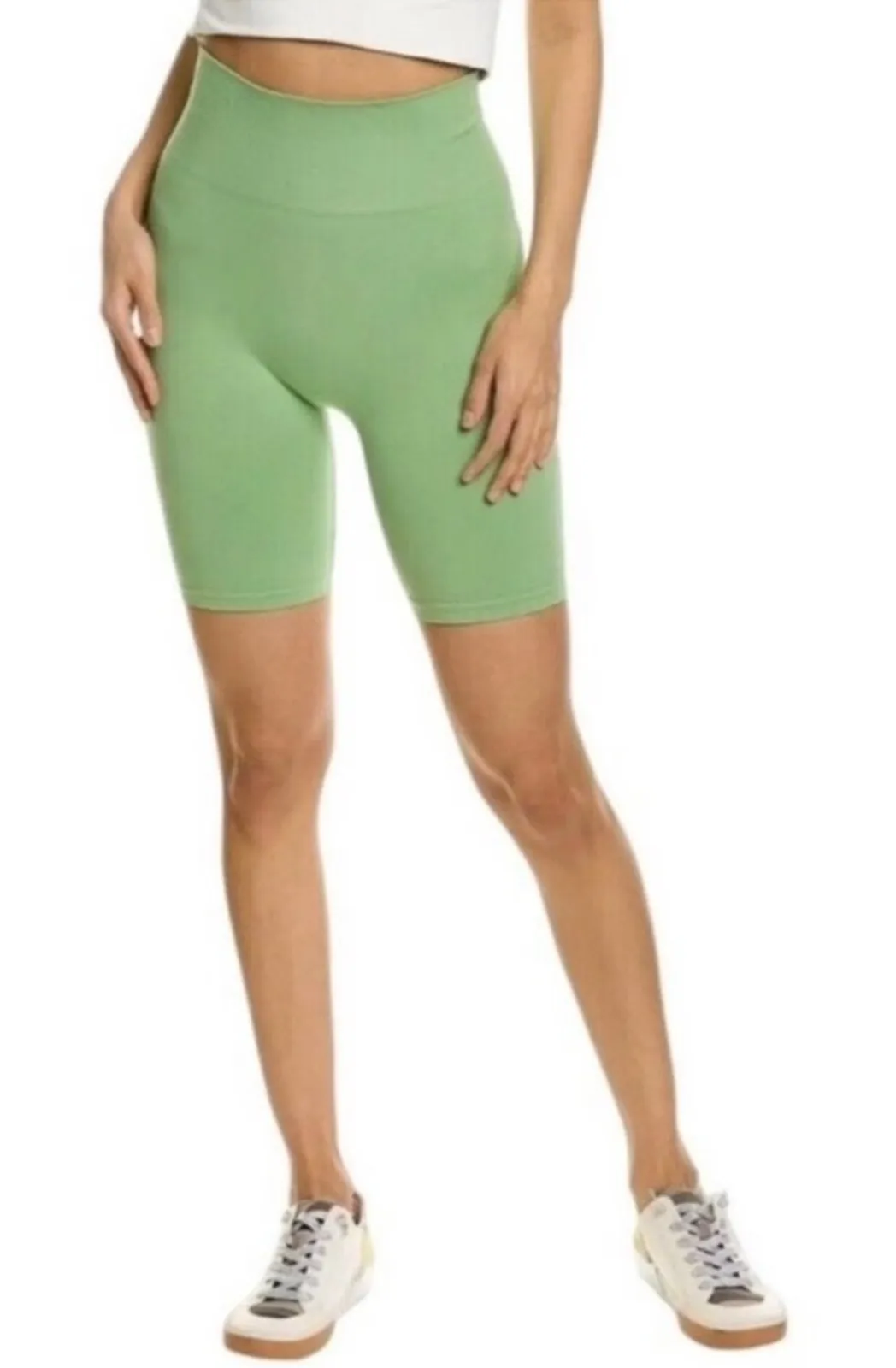 WeWoreWhat Solid Seamless Biker Shorts NWT Women’s Large | Fair Green - Image 1