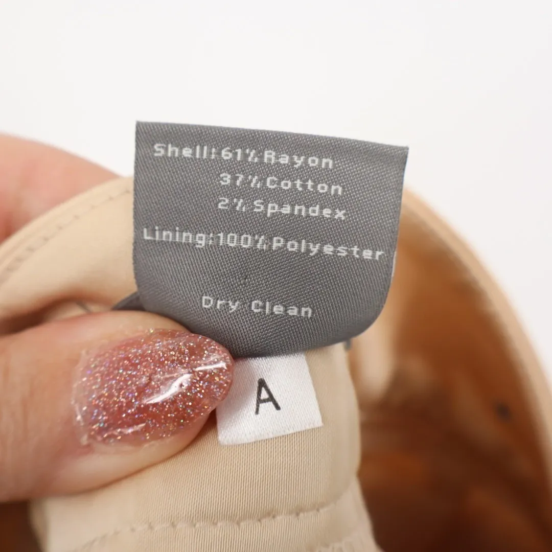 Ann Taylor Signature Fit Dress Pants Women 4 Tan Stretch Just Below Waist Formal - Image 3