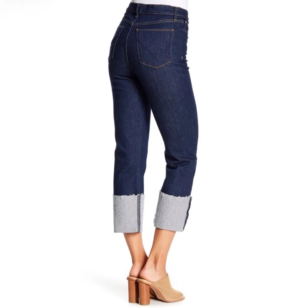 Hudson Zoeey high rise deep cuff crop dark jeans size 26 - Image 3